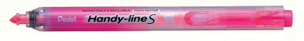 Pentel Surligneur Handy Line S pointe biseaute rtractable - 4 mm - Fuchsia
