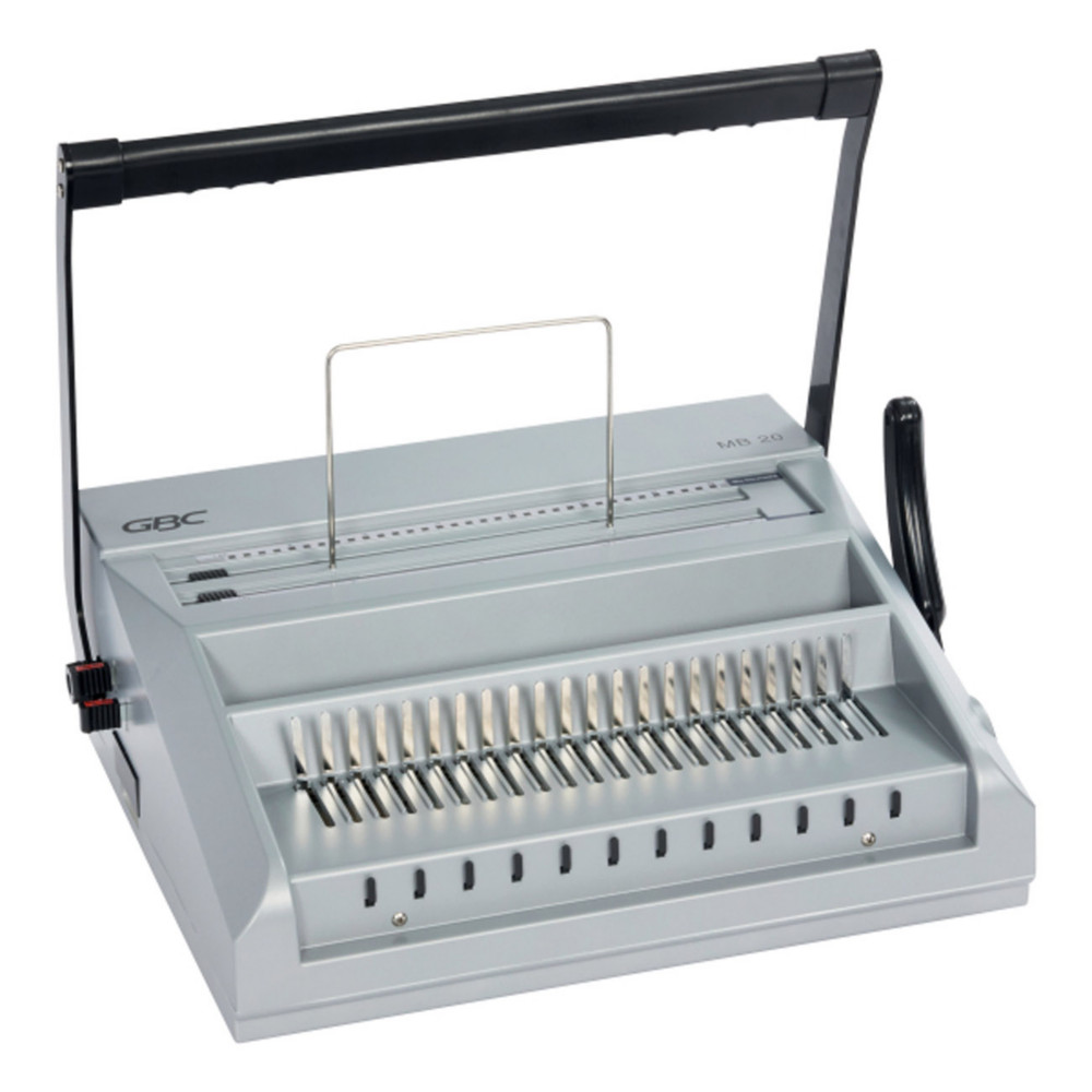 GBC Machine  relier MB20 Multibind pour anneaux spirale mtallique - Pour relier un dossier jusqu' 500 feuilles (70 g/m)  - Gris