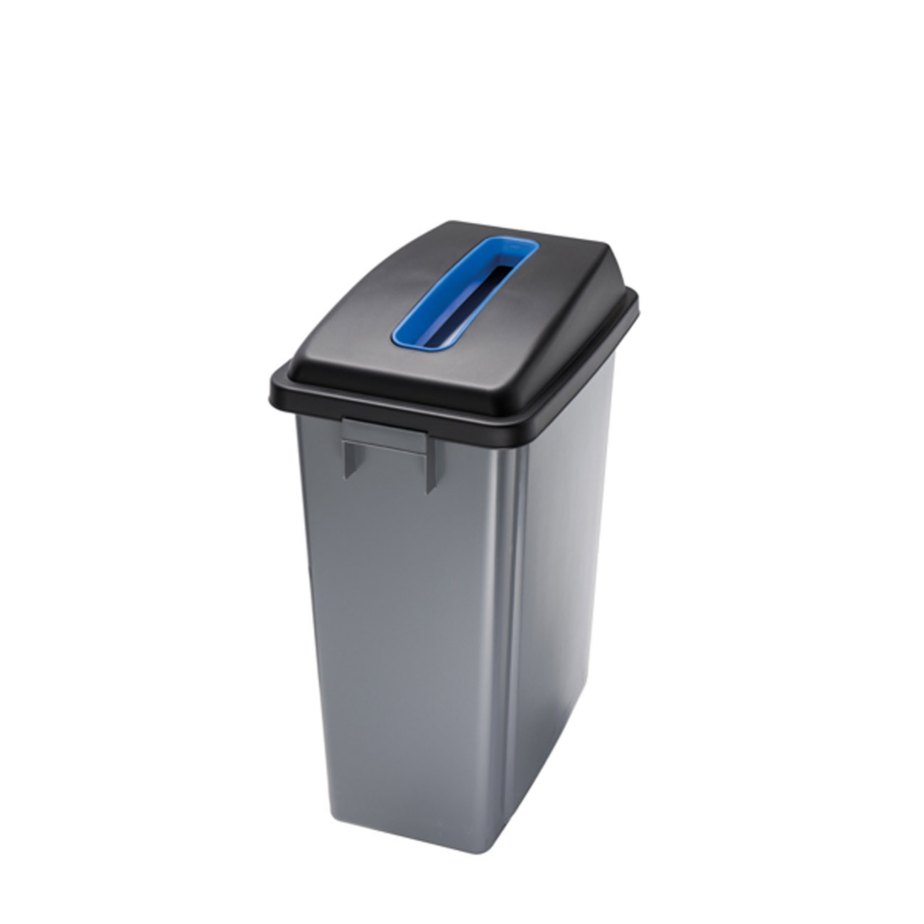MONDOFFICE Couvercle pour poubelle de tri 60 L - Bleu