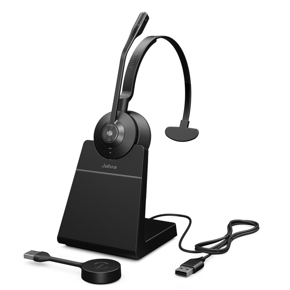 Jabra Engage 55 SE MS Mono Casque sans fil DECT + Dongle USB-A + Station de charge