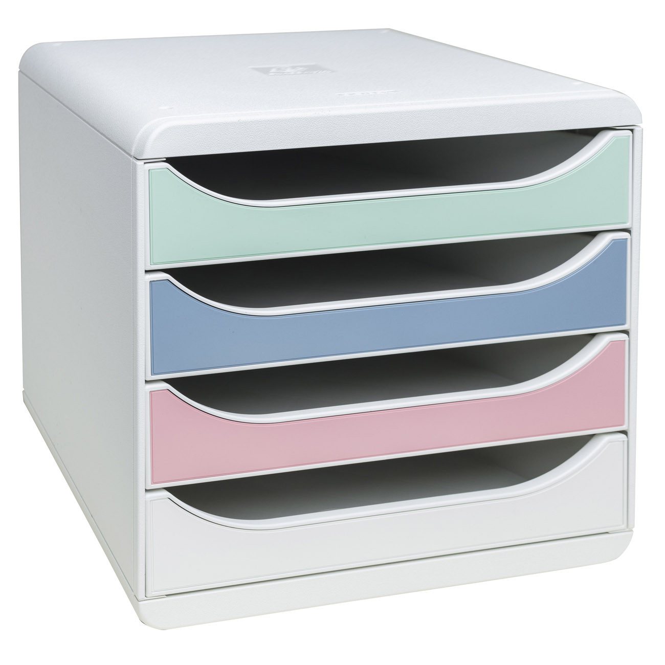 Exacompta Module de classement Big Box 4 tiroirs Autentik - Couleurs assorties