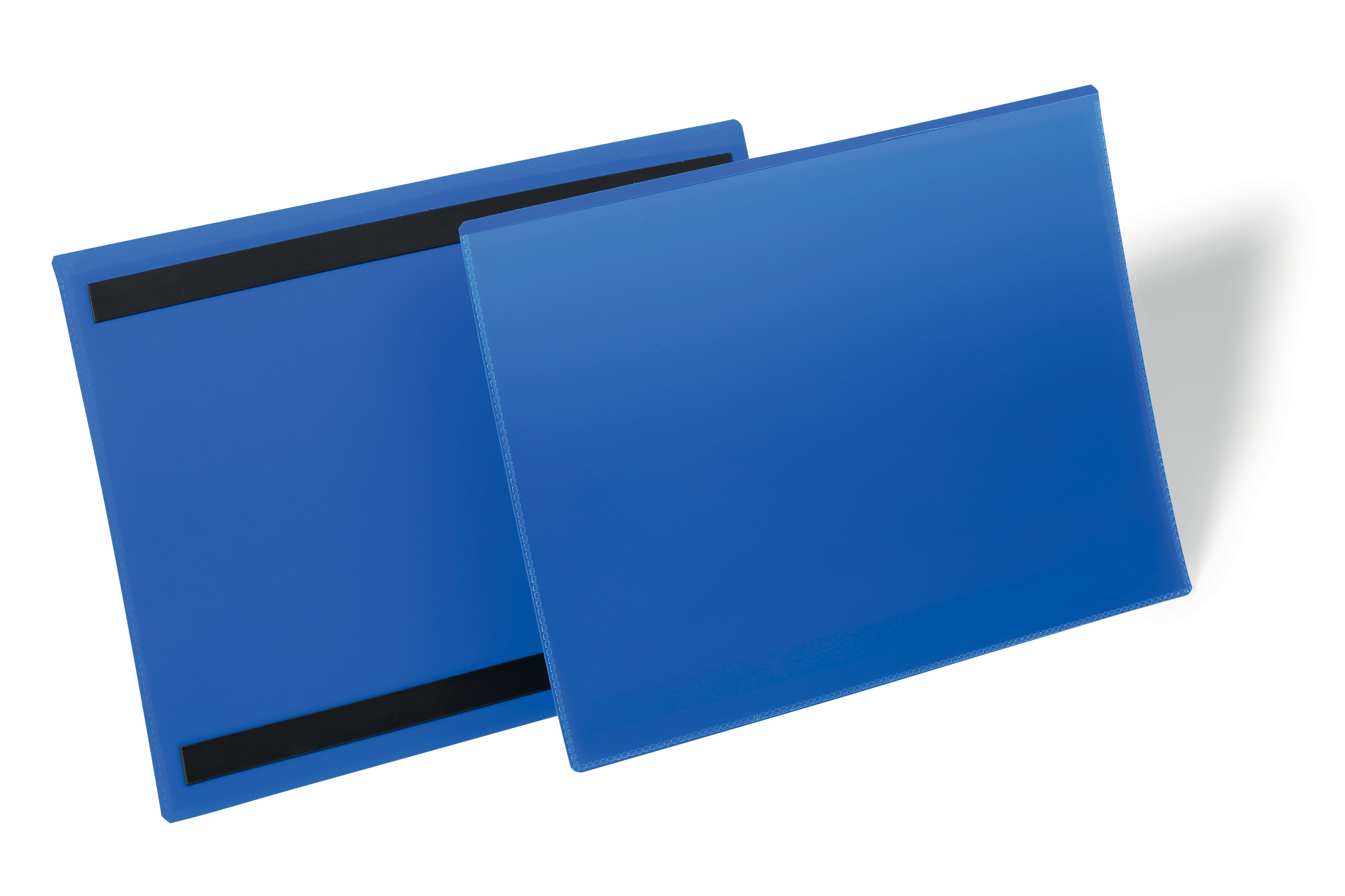 Durable Pochettes logistiques magnétiques - Format A4 paysage 297 x 210 mm - Bleu - Lot de 50