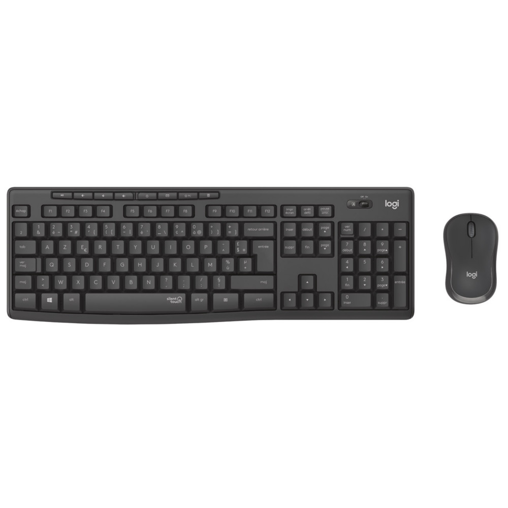 Logitech Ensemble clavier-souris sans fil MK295 - Noir