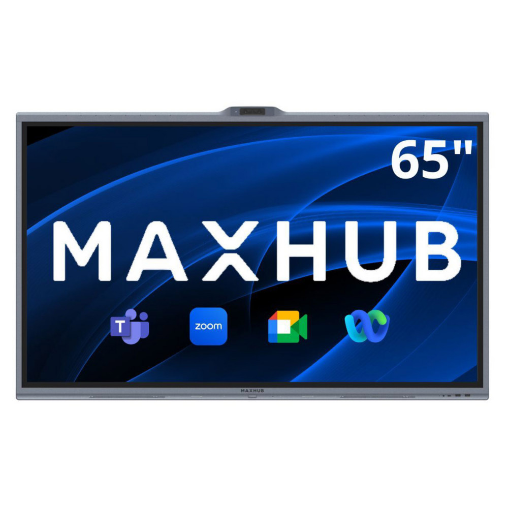 Maxhub Xboard Srie V7 de 65 pouces - Ecran Interactif V6550 avec haut-parleurs stros, micros d'une porte de 15 m et camra 50 Mpx