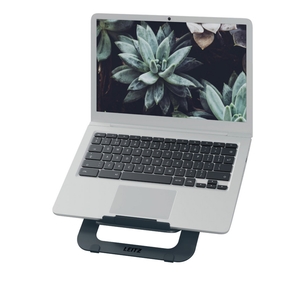 Leitz Ergo Support pour ordinateur portable Aluminium Ultra-plat rglable - Gris fonc