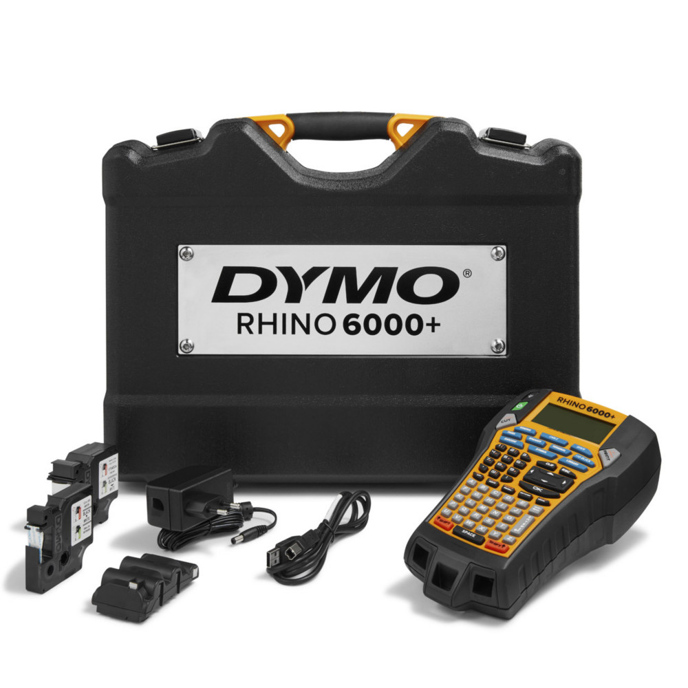 Dymo Pack Etiqueteuse Pro Rhino 6000+ Avec connexion PC - Adaptateur secteur et malette