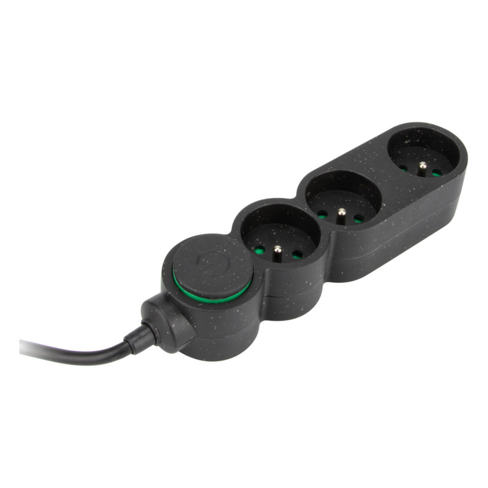 Zenitech Bloc multiprises 3 prises 16A - Cble 1,5 m - Noir
