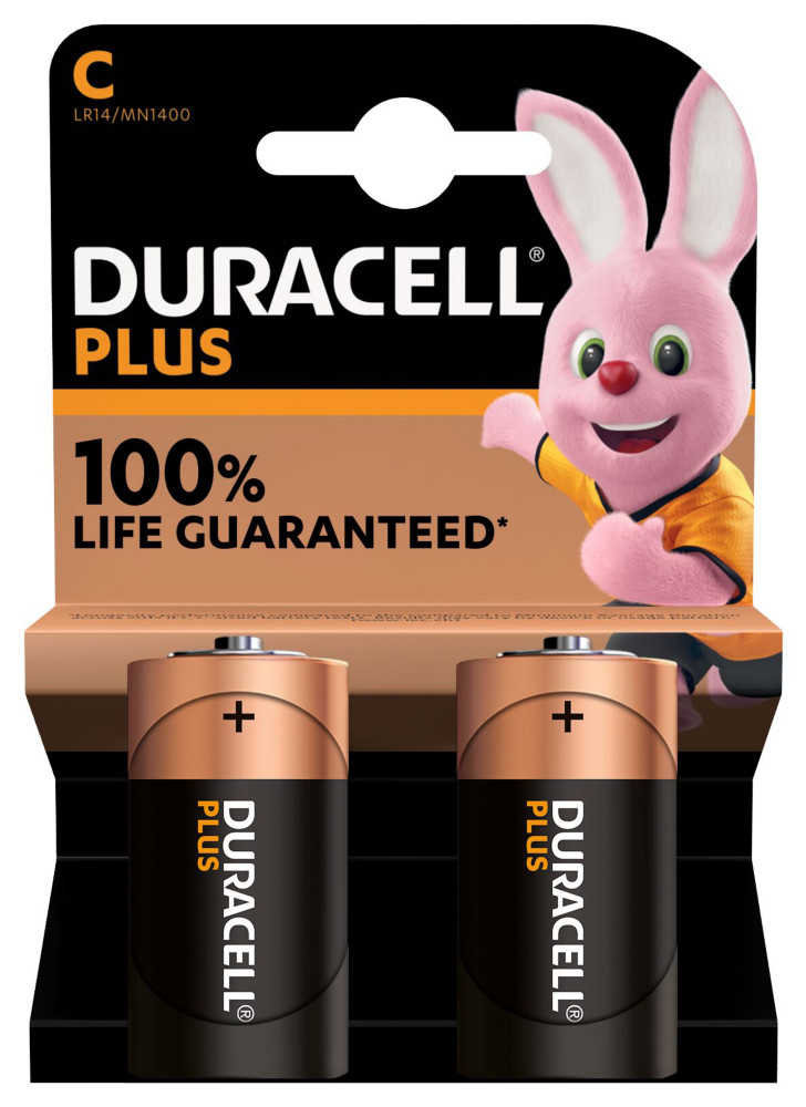 Duracell Plus Pile alcaline C / LR14 - Lot de 2