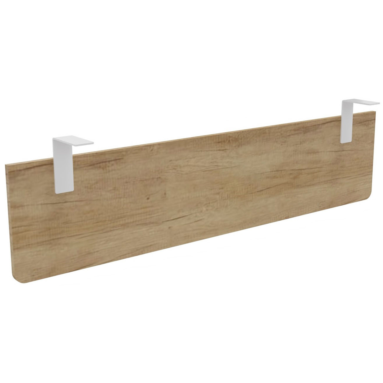 Voile+de+fond+E-Link+/+Biospace+pour+bureau+L.160+cm+-+Chene+Nebraska+-+Fixations+Blanches