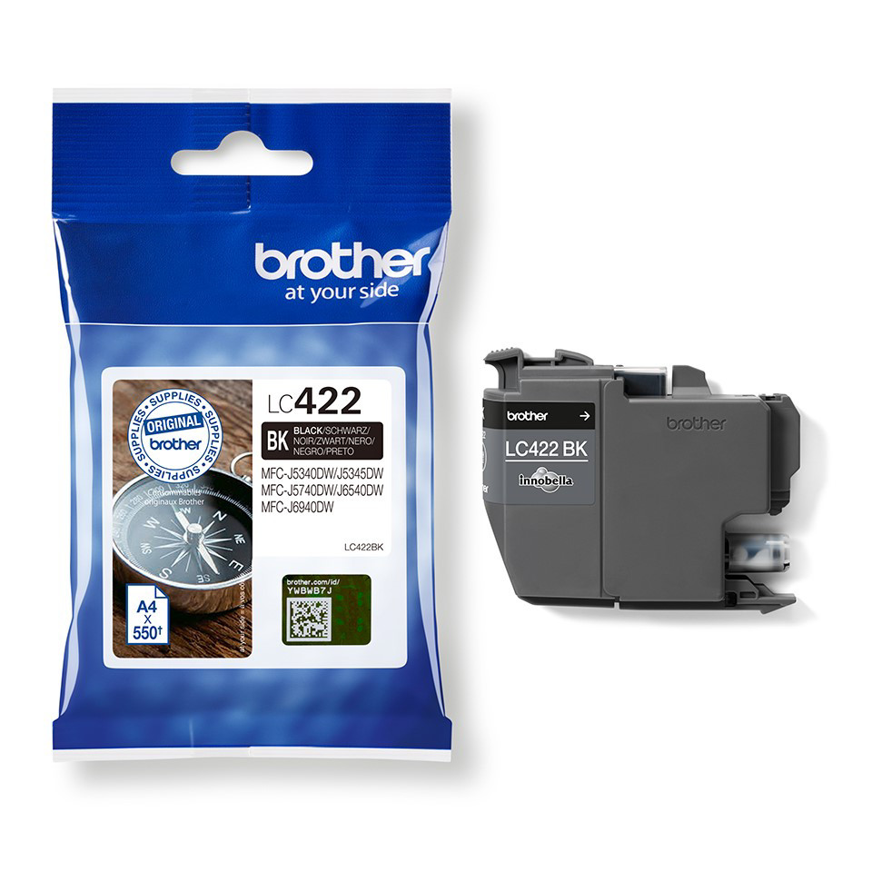 Cartouche d'encre Brother LC 422BK d'origine - vue 4