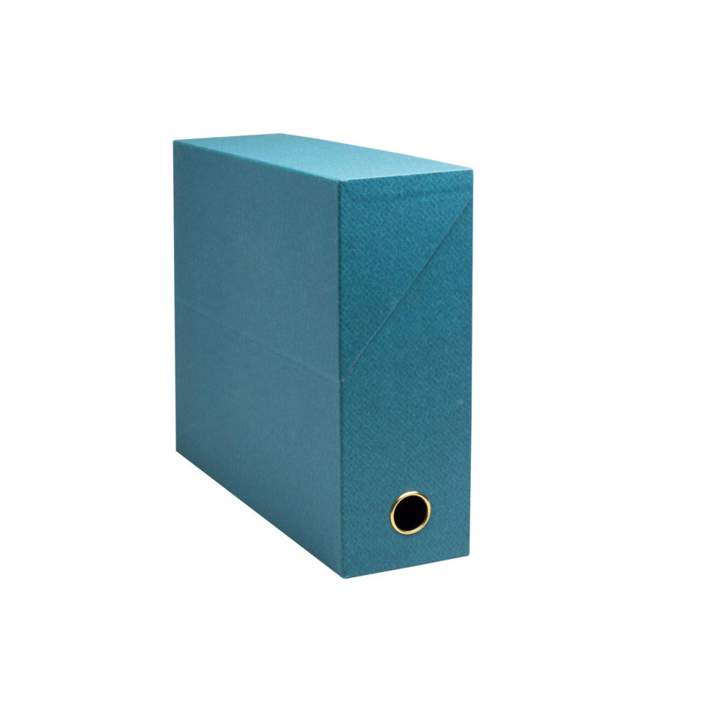 Exacompta Bote de classement OfficeByMe en carton - Dos  9 cm - Bleu