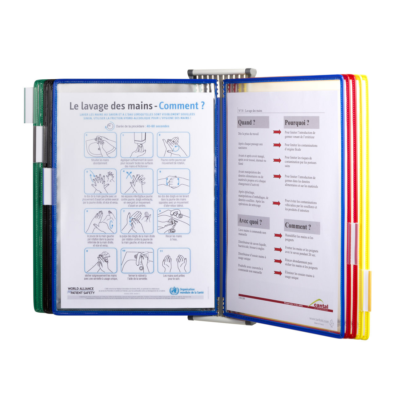 DJOIS by Tarifold Système de présentation mural métal - A4 10 pochettes