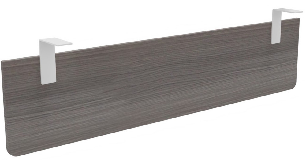 Voile de fond E-Link / Biospace pour bureau L.160 cm - Cdre - Fixations Blanches