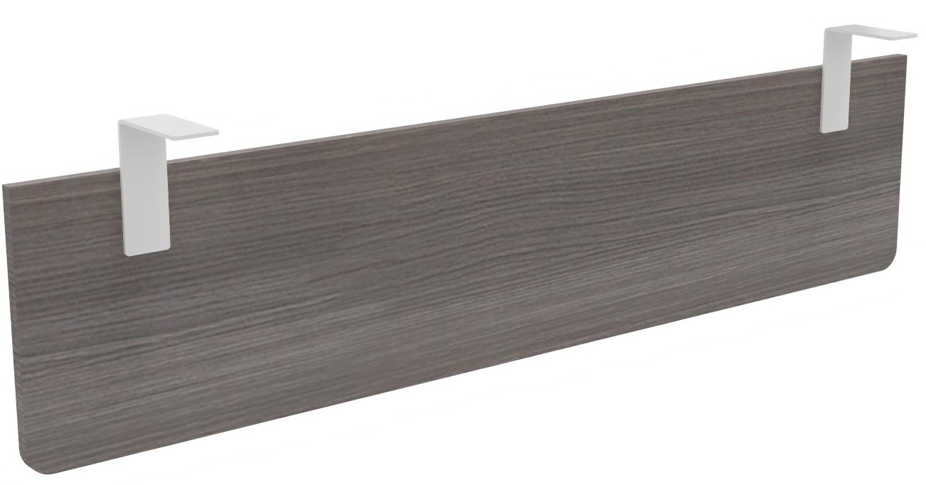 Voile+de+fond+E-Link+/+Biospace+pour+bureau+L.160+cm+-+Cedre+-+Fixations+Blanches