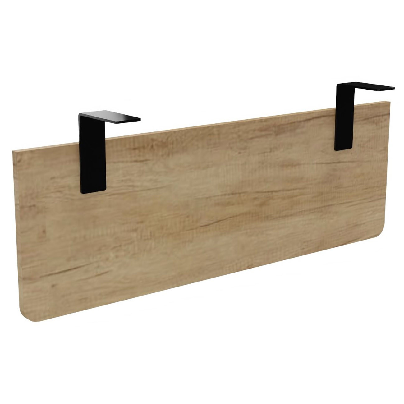 Voile+de+fond+E-Link+/+Biospace+pour+bureau+L.120+cm+-+Chene+Nebraska+-+Fixations+Noires