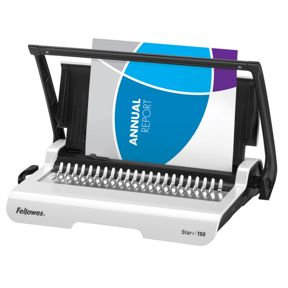 Fellowes Star+ 150 Machine  relier manuelle - Pour relier un dossier jusqu' 150 feuilles -Perforation 15 feuilles - A4 (210 x 297 mm)