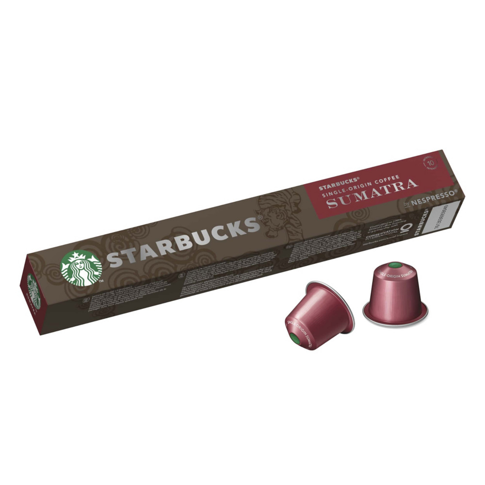 Starbucks Caf Sumatra pour machine Nespresso - Intensit 10 - Paquet 10 capsules