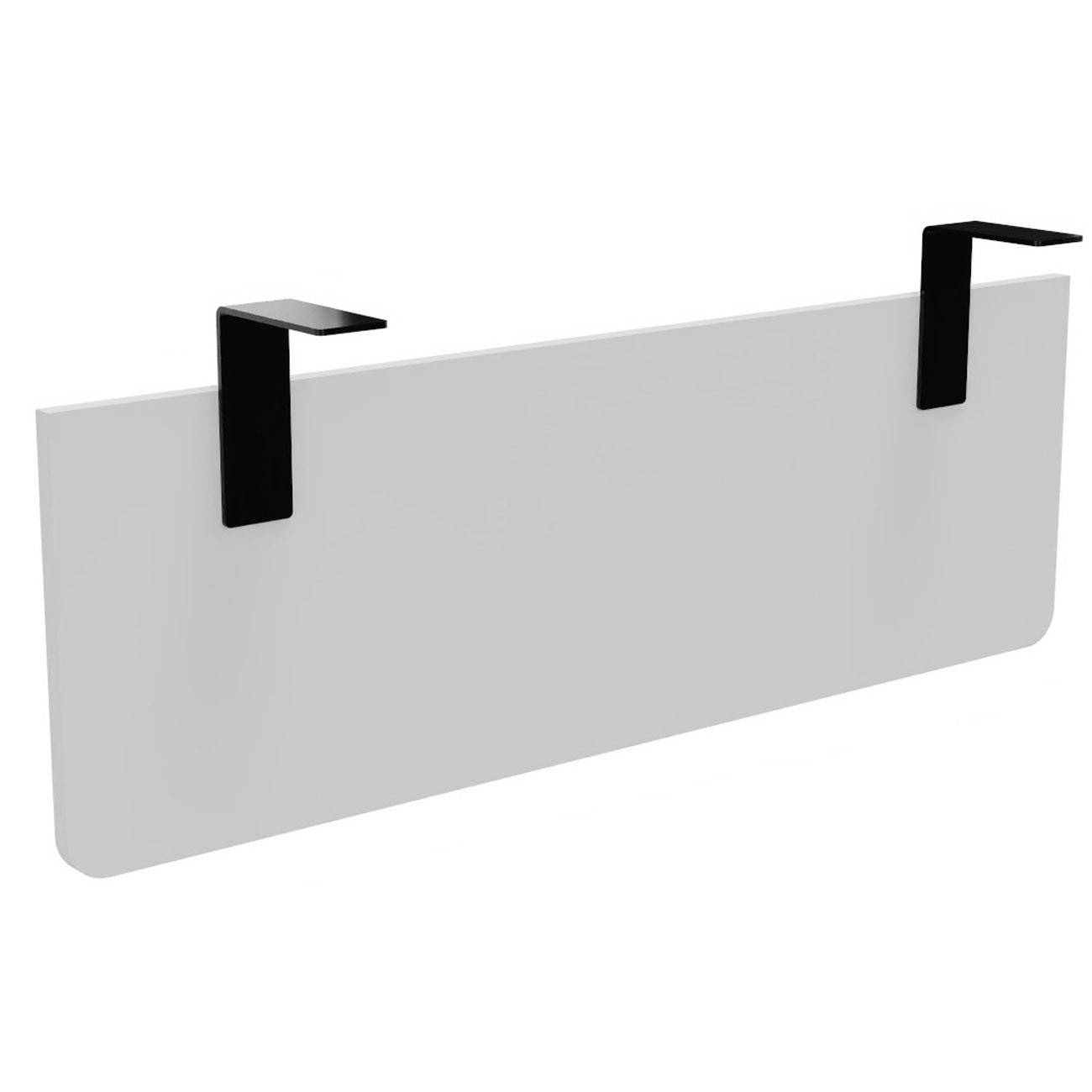 Voile+de+fond+E-Link+/+Biospace+pour+bureau+L.120+cm+-+Blanc+-+Fixations+Noires