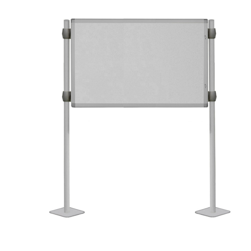 Planorga Vitrine d'extrieur NF Antares 12 feuilles - Cadre aluminium - Pieds visss