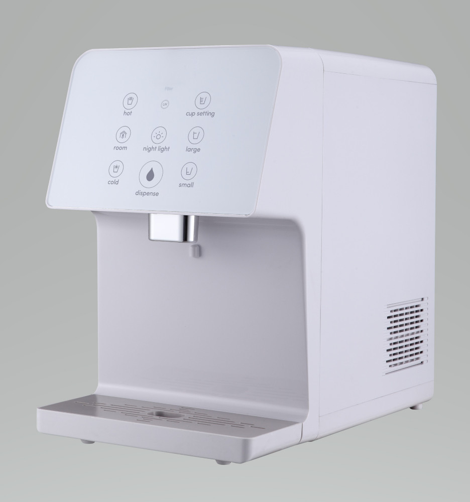 Midea Fontaine rseau de comptoir - Eau froide, tempre ou chaude - Blanc