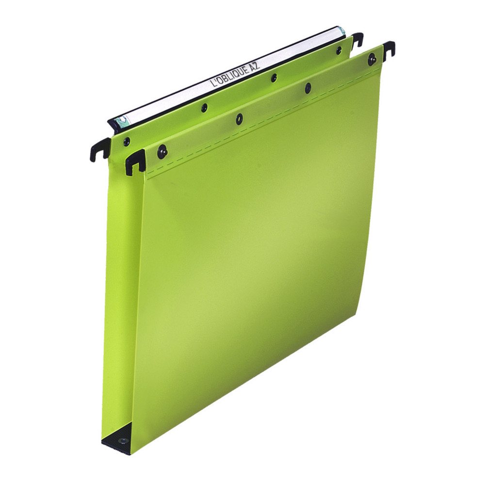 Elba Dossier suspendus pour tiroir Ultimate A4 Polypropylne - 350 feuilles - Fond U 30 mm - Vert - Lot de 10
