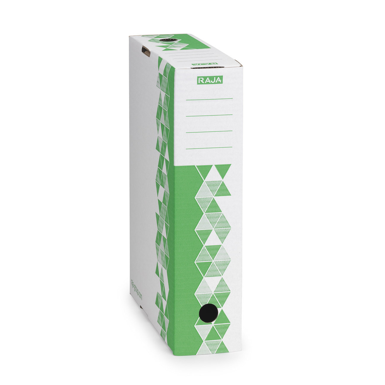 RAJA Boîte archives Premium - Dos 8 cm - Vert - Lot de 10
