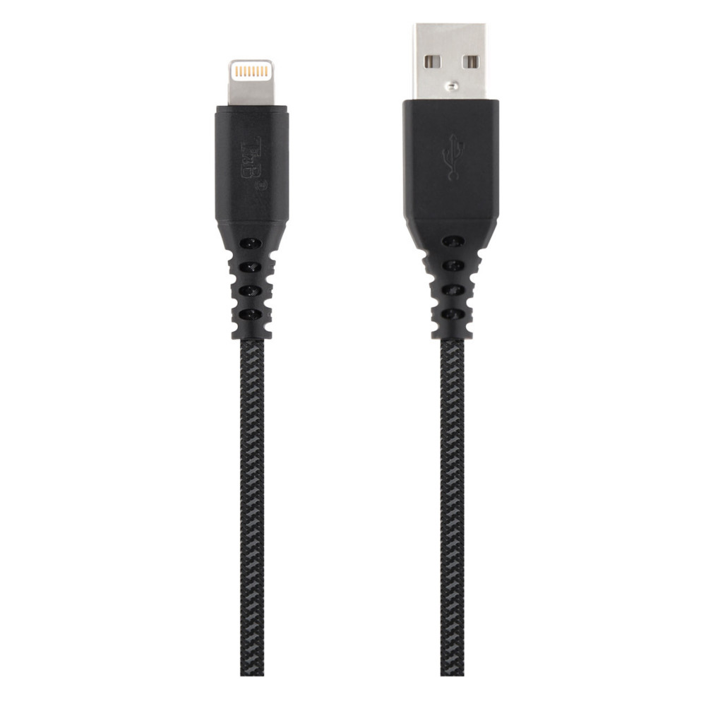 TNB Cble Lightning USB-A Xtremwork pour appareils Apple - 1,5 m - Noir