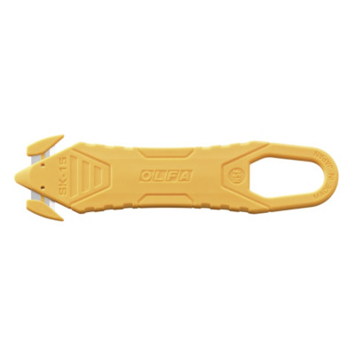 Olfa Cutter de sécurité jetable SK15 - Jaune - Lot de 10