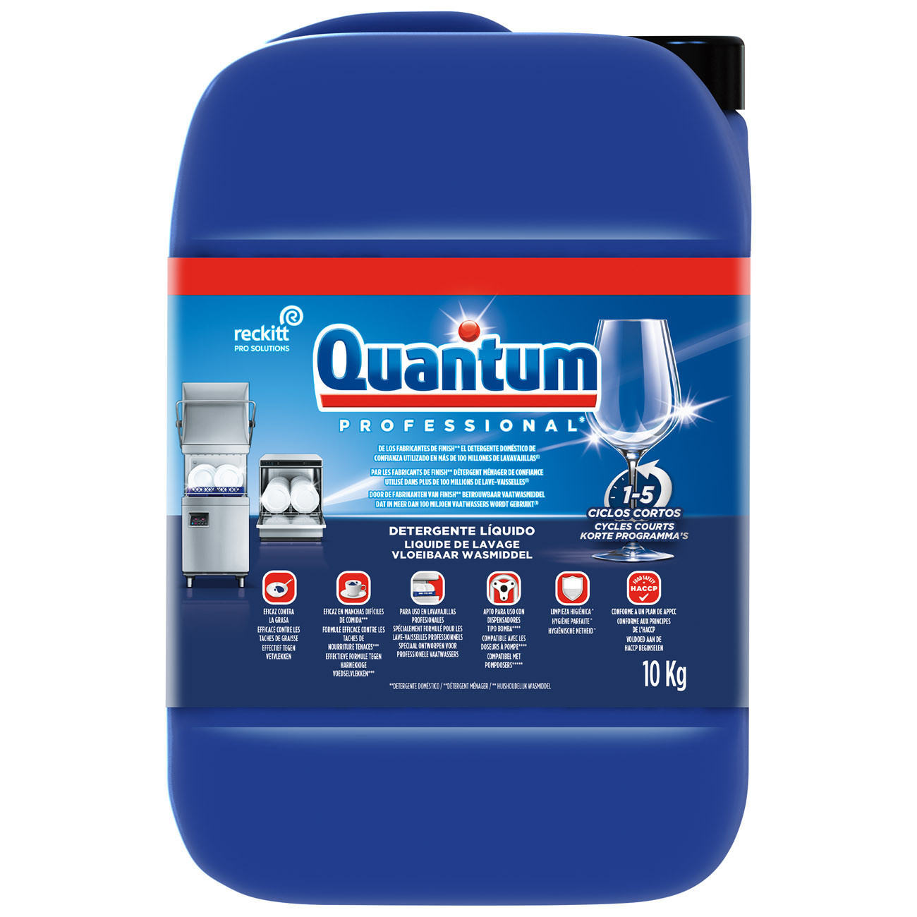 Quantum Professional Liquide de lavage pour lave-vaisselles - Bidon de 10 L
