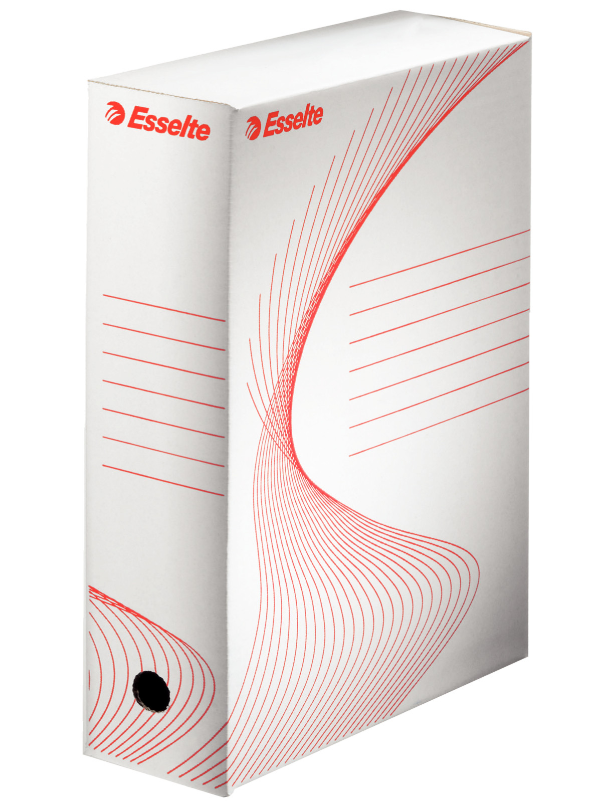 Esselte Boîte archives 25 x 35 cm Boxy en carton - Dos 10 cm - Blanc - Lot de 5