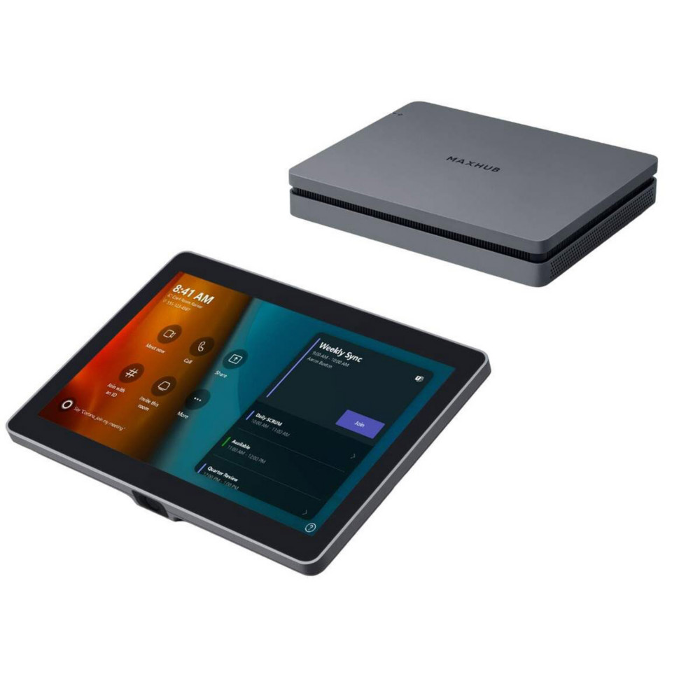 Maxhub Kit Xcore Module PC + Tablette 10 pouces USB-A/C, HDMI et RJ45 pour runion visioconfrence - Compatible Teams Rooms