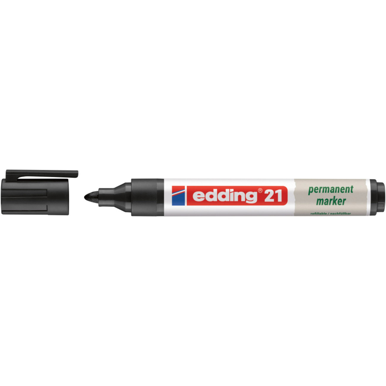 edding 21 EcoLine Marqueur permanent 90% de plastique recyclé pointe ogive 1 5 3 mm