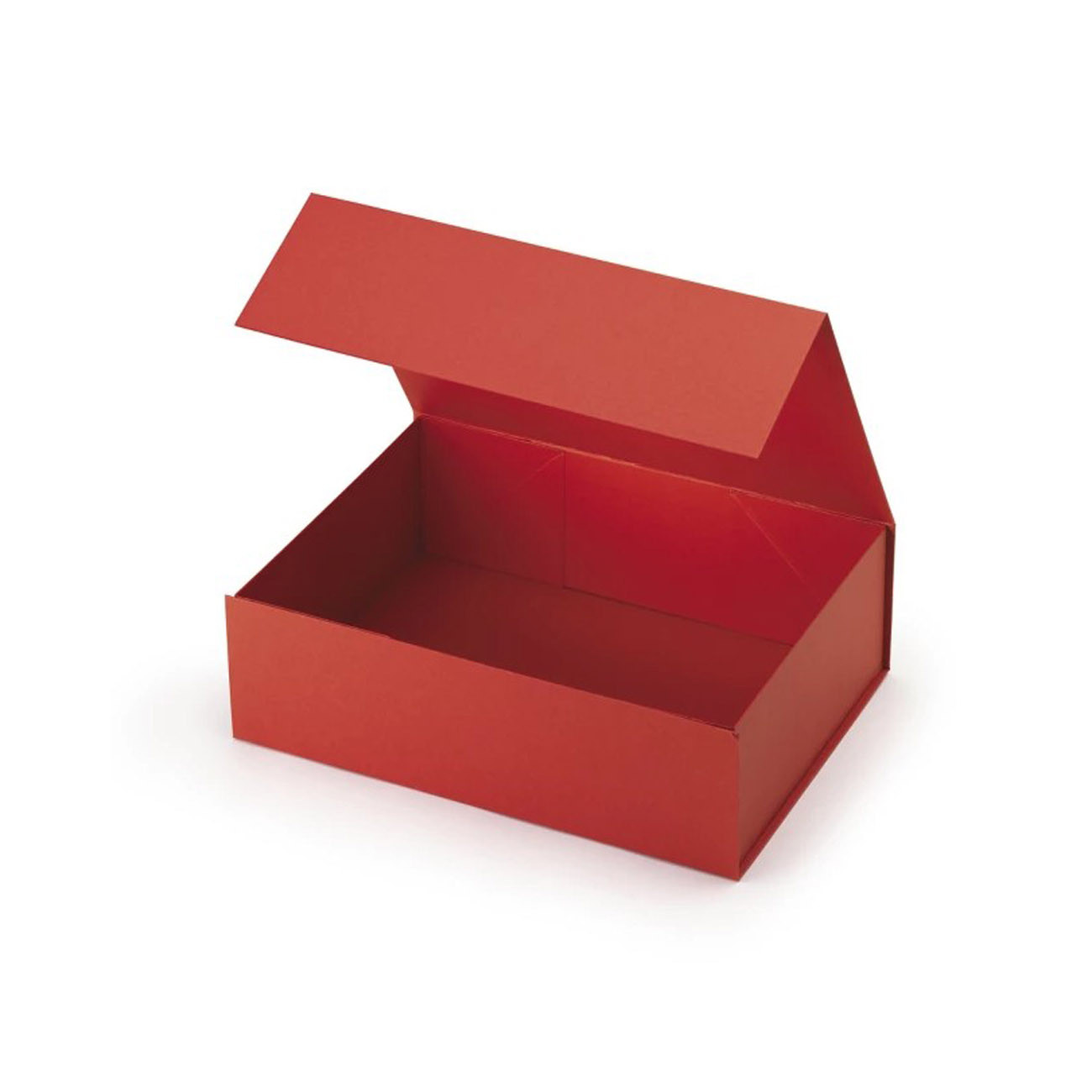 Boîte cadeau mate rouge avec fermeture aimantée 33 x 23 x 10 cm - Lot le 10