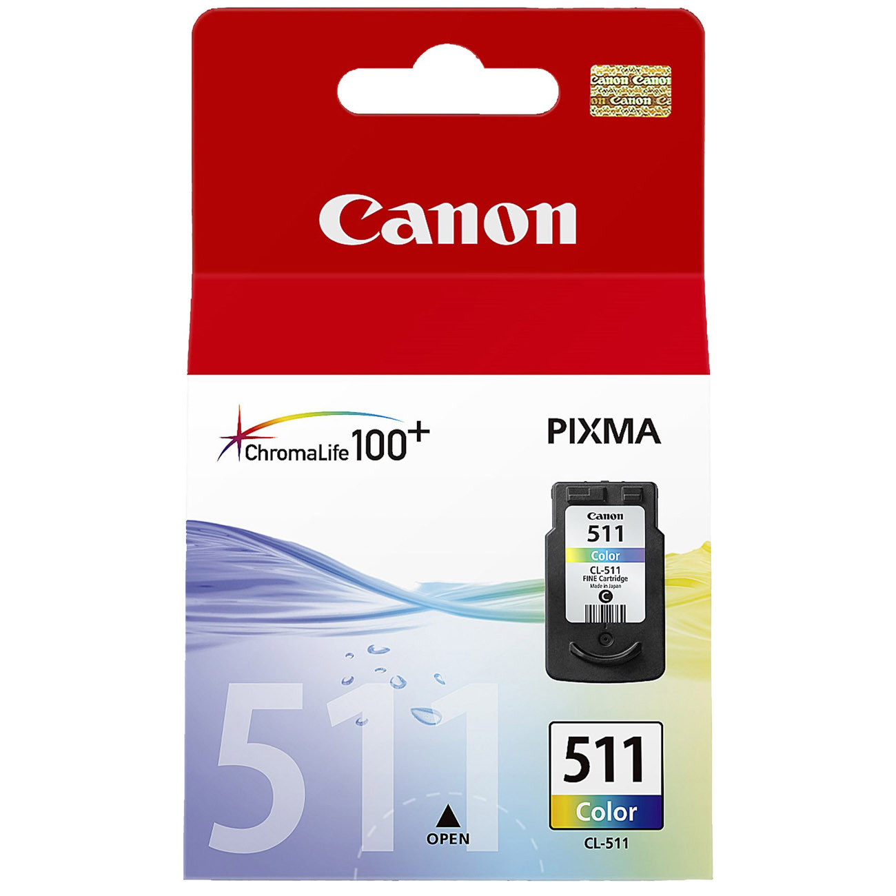 Canon CL-511 Cartouche d'encre authentique 2972B001 - 3 couleurs
