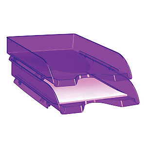 10 bacs à courriers Cep Pro gamme Happy coloris violet