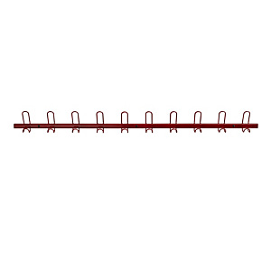 10 bi-patères métal rouge 10 bi-patères métal rouge