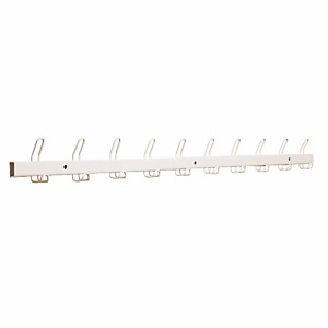 10 bi-patères métal blanc 10 bi-patères métal blanc