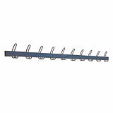 10 bi-patères métal bleu 10 bi-patères métal bleu