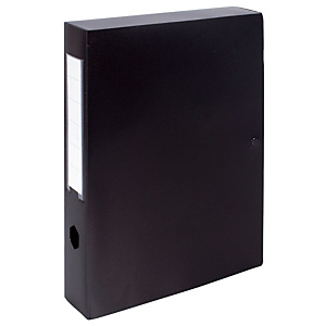 10 boîtes de classement dos 6 cm polypropylène coloris noir 10 boîtes de classement dos 6 cm polypropylène coloris noir
