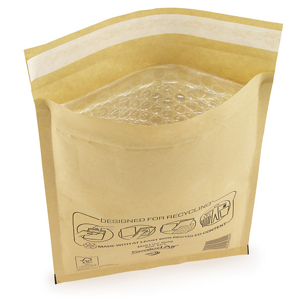 10 buste imbottite in pluriball avana 18x26cm Mail Lite - 1
