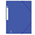 10 chemises à élastiques 3 rabats Eurofolio Prestige carte 7/10e - 600 g coloris bleu - 1