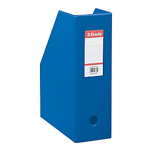 10 documentenhouders rug 10 cm in PVC Esselte klassieke kleuren blauw