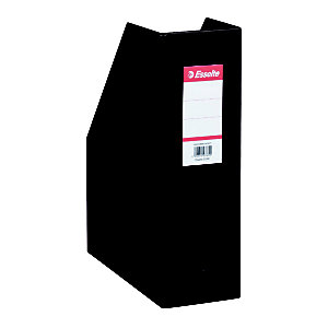 10 documentenhouders rug 10 cm in PVC Esselte klassieke kleuren zwart