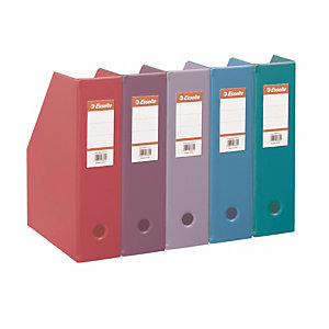 10 documentenhouders rug 7 cm in PVC Esselte geassorteerde fun kleuren