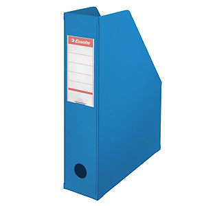 10 documentenhouders rug 7 cm in PVC Esselte klassieke kleuren blauw