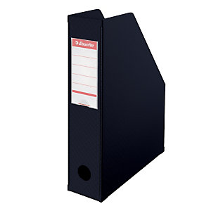 10 documentenhouders rug 7 cm in PVC Esselte klassieke kleuren zwart