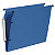 10 dossiers en polypropylène fond 15 mm Esselte pour armoires coloris bleu - 1