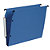 10 dossiers en polypropylène fond 30 mm Esselte pour armoires coloris bleu - 1