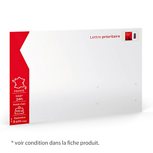 10 enveloppes prêt à poster 100 g Lettre prioritaire format 229 X 324 mm 10 enveloppes prêt à poster 100 g Lettre prioritaire format 229 X 324 mm
