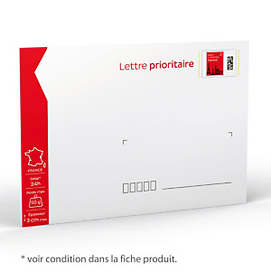 10 enveloppes prêt à poster 50 g Lettre prioritaire format 162 X 229 mm 10 enveloppes prêt à poster 50 g Lettre prioritaire format 162 X 229 mm